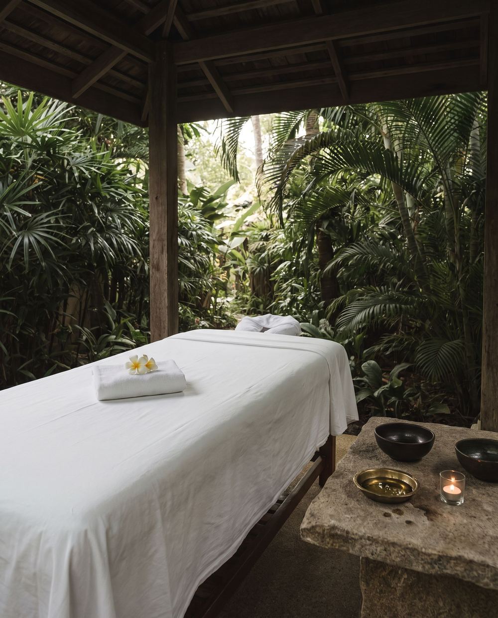 Spa and wellness retreat imagery from Koh Samui